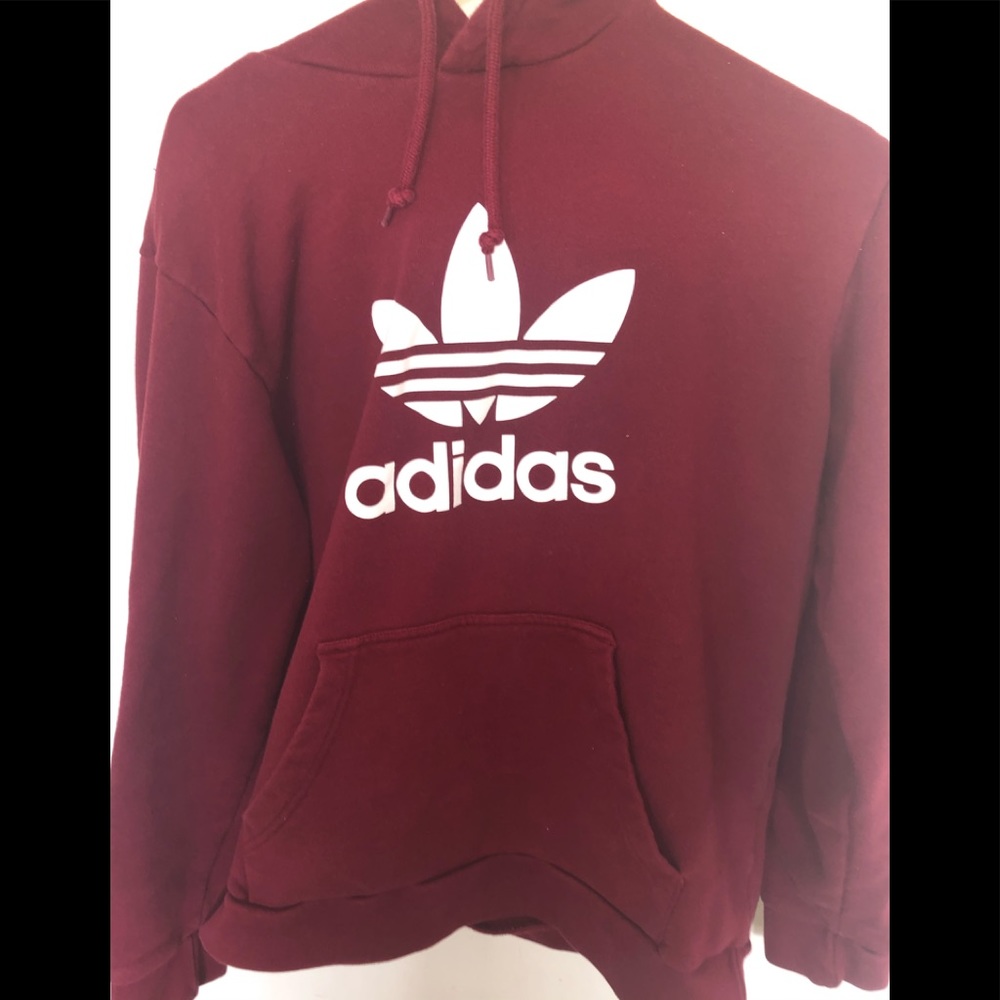 Maroon adidas sweatshirt
